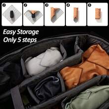 Self-Adhesive Magic Camera Lens Bag Portable Electronic Equipment Protective Sticking Cloth Cosmetic Pouch Stylish Travel Organizer Festival Gifts & Daily Use - 30*30cm - View 8