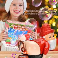 TendenciaJuguete De Navidad De La Máquina De Pompas De Jabón NavidadCalidad premium - Rojo - Ver 5