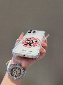 Officially Licensed Paul Frank Transparent Airbag Phone Case, Full Body Monkey Letter Pattern Shockproof Camera Protection, Compatible With IPhone 13/14/15/16 Pro Max - Multicolor - View 5