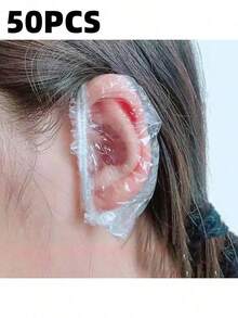 透明浴帽，防水弹力浴帽，加厚大号高弹浴帽，适用于沐浴和头发护理，方便旅行携带，家居浴室装饰，秋季装饰，返校装饰