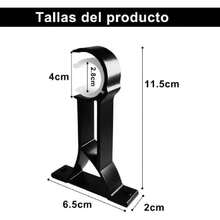 Juego de 6 Soportes para Cortinas de Aluminio, Soporte para Barra de Cortina, Ideal para Ventanas de Sala, Dormitorio o Cocina (6, Soporte de Barra única Lateral),37410877 - Multicolor - Ver 2