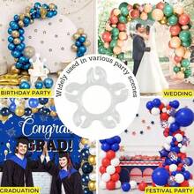 50 piezas de Clips reutilizables para globos, Conectores de arco de globos, Soportes de globos para decorar arcos de globos, Adecuados para bodas, cumpleaños, fiestas, San Valentín, Halloween, decoración navideña con globos, Clips para guirnaldas de globos, Decoraciones para fiestas y disfraces - Multicolor - Ver 4