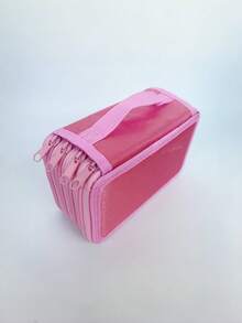 Hộp đựng bút chì có khóa kéo 72 ngăn, hộp đựng bút chì màu dành cho họa sĩ vẽ màu nước hoặc học sinh, hộp đựng bút chì sáng bóng có tay cầm. - Nhiều màu - Xem 9