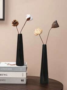 1 Piece Of Simple And Slender Vase For Home Decoration, Vase Decoration, Slender And Dried Flower Arrangement In The Living Room, Simple And Antique Desktop High-End Flower Decoration, Desktop Vase For Home Decoration, Flower Arrangement In The Living Room, And Table Decoration For Homestays - Multicolor - View 4