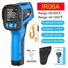 Mestek Digital Infrared Thermometer Laser Temperature Gun Non-Contact High Temperature Humidity Meter Infrared Thermometer, Range: -50°C To 800°C