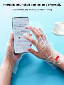 600pcs Disposable Transparent Plastic Hand Mask Gloves, Foot Soak Gloves, Remove Dead Skin, One-Time Transparent Plastic Hand/Foot Covers, Transparent Disposable Foot Socks, Hand/Foot Care Tools, Moisturizing Hand Mask, Fragrance-Free, Suitable For Beauty And Personal Care, Hand And Nail Care, Hand/Foot Care, Moisturizing Foot/Hand Gloves - Multicolor - View 6