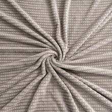 Oversized King Fleece Blanket 120x120 Inches, Seamless Soft Cozy 3D Jacquard Flannel Blanket 10'x10' Extra Large For Bed, Sofa, Couch, Travel & Camping, California King Throw, Purple - Wave CT21NV - 淺灰色 - 華夫格 - 查看 2