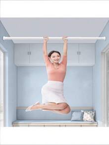 [Hot ] Extra Long Stainless Steel Curtain Rod, Extendable Curtain Rod, Wardrobe Hanging Rod, Laundry Drying Rod, Kitchen Organizer Rod, White Curtain Rod With No Drilling, Adjustable Length Shower Curtain Rod, Adjustable Stainless Steel Drying Rack