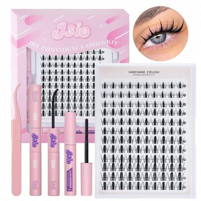 jsio 120pcs Fairy Lash Clusters C Curl Manga Lashes MIX 10-18mm Wispy Soft Natural Lashes DIY Clusters Individual False Eyelashes, Easy To Wear, Reusable For Daily Makeuplash Clusters,Eyelash Clusters,Individual Eyelashes,Lashes,Fake Lashes