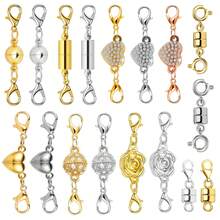 3/6/8/10个装磁性项链扣，带龙虾扣，磁性项链延长链，适用于项链和手链，珠宝连接器，珠宝制作转换器 - 彩色 - 查看 6