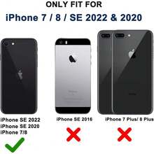 Compatible With For IPhone Se3/For IPhone Se2,For IPhone 6/6S Case,For IPhone7/For IPhone8 Case 4.7 Inch With Ring Stand, Heavy-Duty Military Grade Shockproof Cover (Rainbow Green),Green - Green - View 3