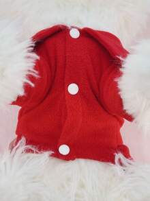 Pet Cat Dog Clothes Red Festive Chinese New Year Jacket Coat, Outerwear For Small Cats & Dogs - Red - View 10