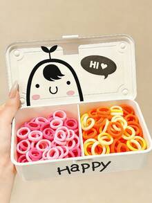 200 Stücke/Packung hochelastische Haargummis, beschädigen das Haar nicht, Haaraccessoires für Babys & Kinder, geeignet für Partys, Alltagsgebrauch, Mode