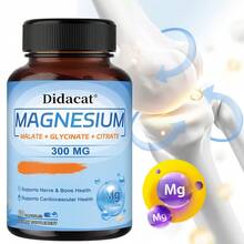 Triple Magnesium Blend Supplement - Magnesium Malate + Glycine + Citric Acid - Supports Nerve, Heart, Bone & Digestive Health - 60 Capsules - 1瓶 - 查看 5