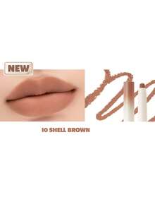 Rom&nd Romand LIP MATE PENCIL 10 SHELL BROWN, Feathery Blurred Edge, Lightweight Core Breathing Technology, Lip Contour Fusion, Warm Nude Almond Haze, Cool Gray Rose Transparent, Melted Caramel Chestnut, Pocket Size Lip Sculpting Set, Bare Lip Whisper, Korean Cosmetics, 0.5g/0.02oz - 10 VỎ NÂU - Xem 10