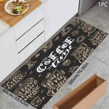 1pc Coffee Print Pattern Drainage Mat/Absorbent Mat/Drying Mat For Coffee Maker, Tableware - Absorbent Polyester Desktop Protective Mat With Rubber Anti-Slip Pad, For Kitchen Counter Decor, Home Bar And Dining Table - MultiWarna - View 13