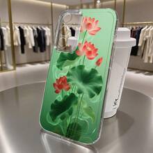Adecuado para funda de teléfono  Galaxy Nueva A5 A3 A02 A34 A13 A14 A32 A24 A12 A50 A54 A70 A73 A34 A55s NOTE 10F12 M10S Funda de moda de personalidad de dibujo animado linda, funda de espacio de cobertura completa TPU transparente suave, funda pintada con flores, mariposa, corazón, estampado de océano, funda de teléfono simple y creativa nueva, imagen 4962 - Multicolor - Ver 3
