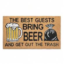 Coir Doormat Outdoor Entrance - The Best Guests Bring Beer - 17\X30\ - Funny Door Mats Outside - Welcome Mat Funny - Indoor/Outdoor Doormat - Beer - 查看 1