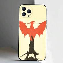 Funda de teléfono Dragon A-Age Inquisition compatible con  17,16,15,14,13,12,Pro,Max,Plus,E,SE4,Air,Mini, caja suave negra, cubierta compatible con funda de  17 pro max, funda de  17 pro, funda de  17, funda de  16 pro max - z4 - Ver 10