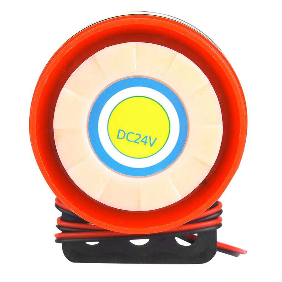 24V DC High Decibel Active Piezo Buzzer - Instant Audible Trigger, Powerful Continuous Tone For Truck Reversing Alert, Security System, Industrial Equipment And DIY Electronics