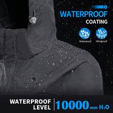 CAMEL CROWN Women's 3-In-1 Waterproof Windproof Ski Jacket With Fleece Lining, Suitable For Rainy/Snowy Outdoor Activities - Grey - View 4