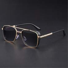 一副新款时尚欧美方形镜框不锈钢眼镜 - 彩色 - 查看 12