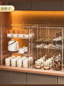 透明亚克力奢华手提包收纳盒，磁吸式防尘展示柜，书架，沙滩，夏季，度假，假日，旅行必备，外出上衣，家居用品 - 彩色 - 查看 9