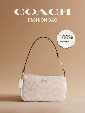 Coach Nolita 19 Women's Genuine Leather Shoulder Bag/Clutch, Zipper Closure, Women's Wallet/Handbag Gift