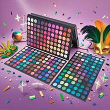VERONNI 252-Color 3-Tier Layer Eye Shadow Palette With Matte, & Shimmer Finishes,,, & Tones - Powder Formula Neutral & Brightening Eyeshadows For Day To Night Makeup - Compatible With Light Beige Types/Tone - Nhiều màu - Xem 1