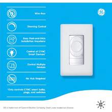 GE  Interruptor de luz de atenuación inteligente, control de tonos blancos, sin cables, interruptor de luz de batería, interruptor Bluetooth, blanco (paquete de 1),37059539 - Amarillo Mostaza - Ver 2