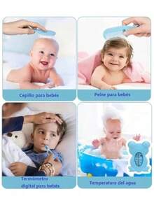 20pcs Higiene Cuidado Kit Higiene Bebe Todo Para Bebes - Celeste - Ver 7