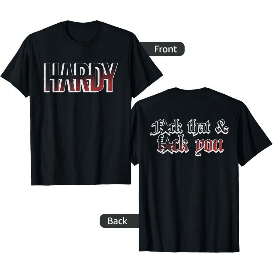 Official Hardy Gradient Logo T-Shirt - Black - View 1