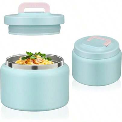 XGHTarro térmico de 8 onzas para alimentos fríos y calientes para niños recientes de almuerzo aiados frasco de cida caliente a prueba de fugas acero inoxidable boca anca almuerzo y