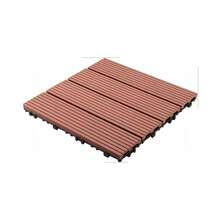 Modular Plastic Deck Flooring, Wood Type, Quick-Fit Installation, For Bathroom, Outdoor Area, Garden, Pool, Balcony, Veranda - Mocha Brown - View 5