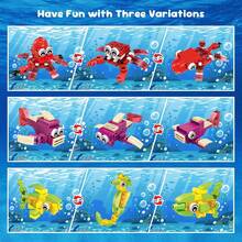 TendenciaJuguetes De Bloques Animales: 12 Estilos, 336 Piezas 1 Reino MarítimoCalidad premium - 1 - Ver 5