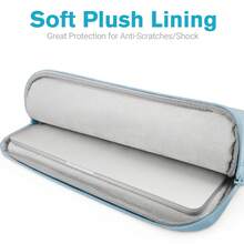 TECOOL 15-Inch Lightweight Waterproof Laptop Sleeve Bag, Suitable For MacBook Air/Pro 13/14-Inch M1/M2/M3, Air 15-Inch M2/M3 (2023), 13.5/14/15.6-Inch IdeaPad, HP, ASUS Laptops, Gray-Blue - Dusty Blue - View 4