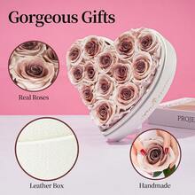 Flor preservada morado oscuro - Morado degradado - Ver 3