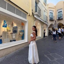 White Lace Set Short Tube Top High Waist Long Skirt Two-Piece Set Vacation Style Sexy Beach Dress - 白色 - 查看 3