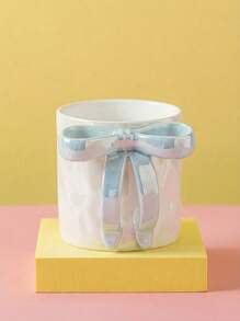 Joivida 1pc梦幻珍珠蝴蝶陶瓷杯可爱风格咖啡杯高品质下午茶礼物奶茶水杯早餐杯陶瓷杯返校