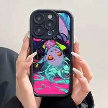 Étui de téléphone en silicone doux Rebecca Cyberpunk Edgerunners Sky Eye Stairs compatible avec Apple 12 13 Mini 11 14 15 16 Pro Max 7 8 Plus, Housse compatible avec 17 Pro Case, 17 Pro Max Case, 17 Case, 16 Pro Case - Blanc 04 - Voir 10