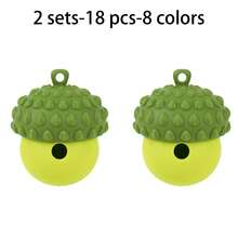 1/2 Sets 8 Pieces Pinecone Crayons & Eraser para niños pequeños de 1-3 años,Exquisito empaquetado de cono de pino de goma,Diseño fácil de limpiar y conjunto de arte central resistente a la rotura - Crayon de 8 colores + 1 Goma - Ver 11