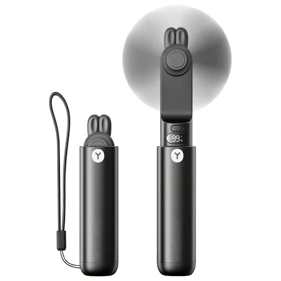 Handheld Fan, Portable Fan, Dual Speed Mini Fan, Personal Desk Fan, Phone Can Be Placed On Base, Unisex, Suitable For Indoor & Outdoor, Cute Holiday Essential