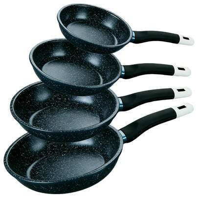 Patelnie granitowe do użytku domowego, patelnie z powłoką nieprzywierającą, patelnie wok, głębokie patelnie, łatwe w czyszczeniu, odpowiednie do kuchenek gazowych i indukcyjnych, do smażenia steków, naleśników jajecznych, smażenia na woku itp. Artykuły kuchenne, akcesoria kuchenne, do użytku w domu lub na piknikach na świeżym powietrzu. Patelnie przenośne, na spotkania rodzinne, przyjęcia noworoczne, prezenty na Dzień Matki, prezenty na parapetówkę.