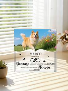 Personalized Pet Paw Memorial Acrylic Ornament-19styles,Personalized Pet Gift With Your Own Photo For Pet Lovers, Custom Pet'Name, Custom Picture In Memory Of Pet, Pet Loss Sympathy Gift, Dog Bereavement Gift, Memorial Gifts For Loss Of Pet - Multicolor - View 6