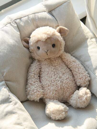 9.84 Inch/25cm Cute Plush Sheep Stuffed Animal, Super Soft Fluffy Doll, Lifelike Adorable Lamb Plush Doll, Precious Companion, Milky White Sheep Plush Doll, Suitable For Children, Adults, Boys, Girls, Soft Sheep Plush Doll, Perfect Adorable Gift, Cozy Nursery/Bedroom Decor, Sweet Little Gift For Birthday/Holiday, Playmate, Sleeping And Relaxing Partner