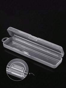 4个透明桌面收纳盒，翻盖设计，方便取用和整理，防尘旅行收纳盒，适用于化妆刷、餐具、美容工具（均码），化妆间装饰 - 彩色 - 查看 9