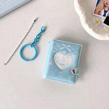 1pc 2-Inch Portable Hanging Cord Photo Album, Cute Cartoon Bow Pattern, Suitable For Kpop Idol Photos, Student Instant Camera Photos, Backpack Keychain Decor - Multicolor - View 16