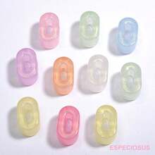 20pcs Acrylic Pearlescent Colorful Large Hole Number Beads, DIY Craft Materials For Kids, Spring/Summer - Multicolor - View 18