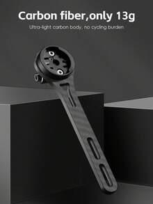 WEST BIKING Bicycle Speedometer Holder Carbon Fiber Ultra Light Rust Proof Speedometer Holder 180° Freely Adjustable Road Bike MTB Speedometer Holder Universal Holder Compatible With GoPro - Multicolor - View 7