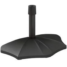 Outsunny 28 Lbs Concrete Half Patio Umbrella Base Stand, Patio Umbrella Stand For 1.26"/1.34"/1.5" Umbrella Poles, Half Umbrella Base For Outdoor, Lawn, Poolside, Black - 黑色 - 查看 7